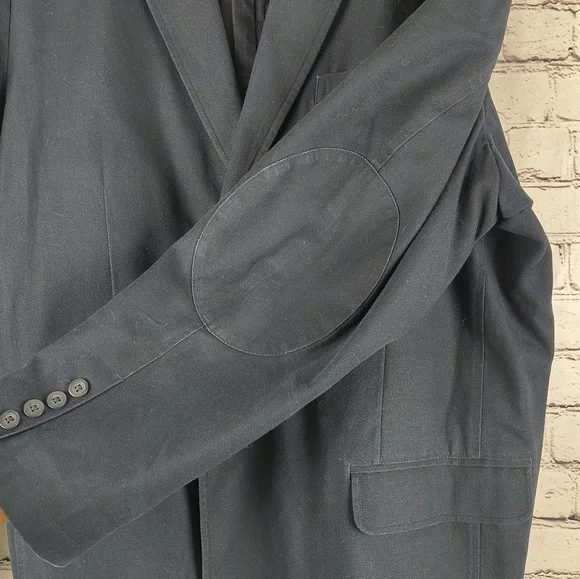 Navy Cotton LL Bean 50T Tall Blazer Jacket